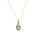 Кулон "Kristāla Lāse (Silver Patina)" с кристаллами Swarovski™